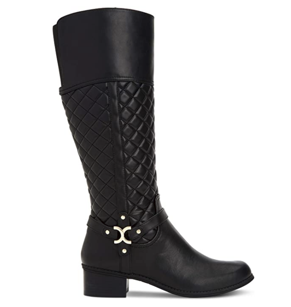 Charter Club Womens Helenn Tall Wide Calf Riding Boots Color Black