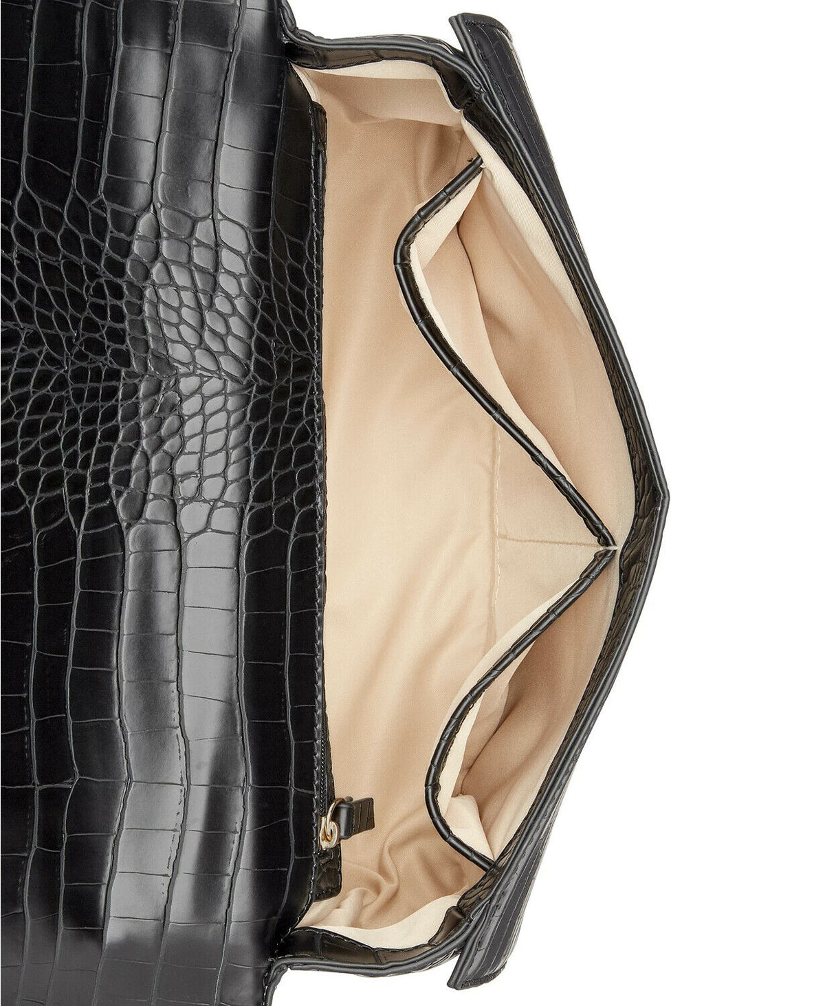 Inc International Concepts AJAE Vegan Leather Leopard Flap Crossbody Bag  Color Black/Gold-tone