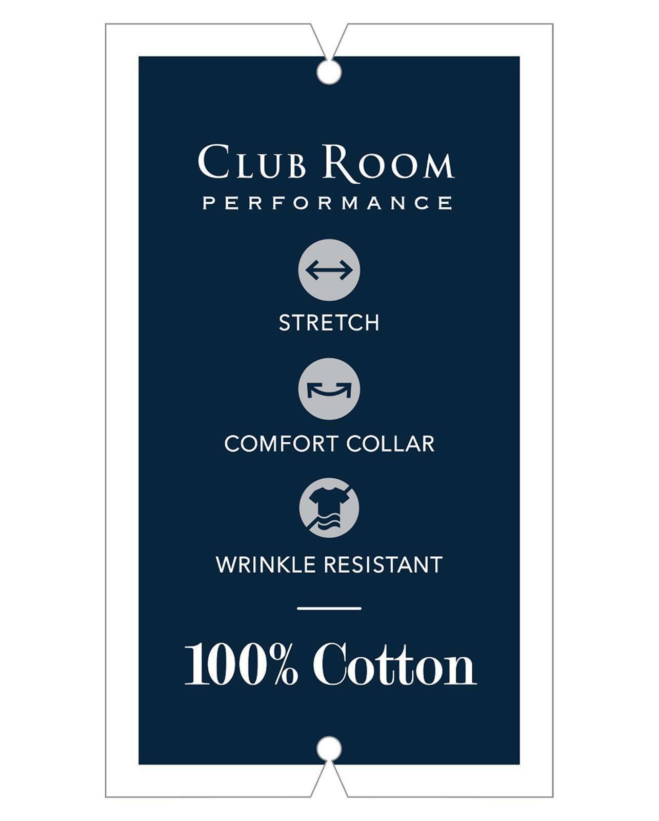 Club Room Men's Classic Regular Pinpoint Shirt  Lavender Size 17 34/35 (Reticket Tag)