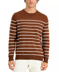 Club Room Men's Gregor Striped Sweater  Color Brown Size 2XL