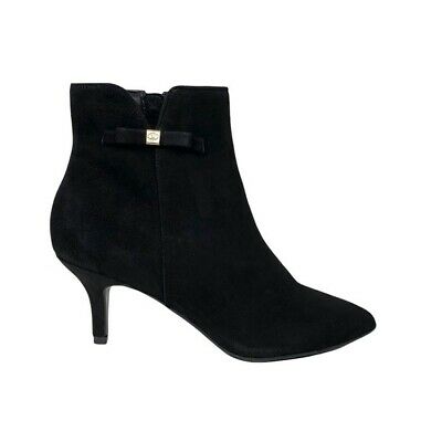 Charter Club Charlette Dress Booties Suede  Color Black Size 6.5M