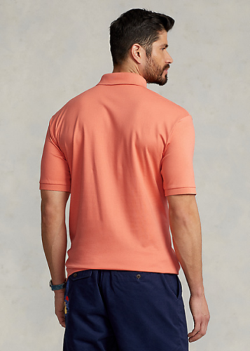 Polo Ralph Lauren Men's Big Tall Soft Cotton Polo  Color Deep Mango Size 3LT