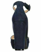 American Rag Women's Reeta Open Toe Ankle Strap Velvet Heels AREETA Size 10.5W