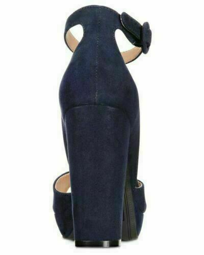 American Rag Women's Reeta Open Toe Ankle Strap Velvet Heels AREETA Size 10.5W