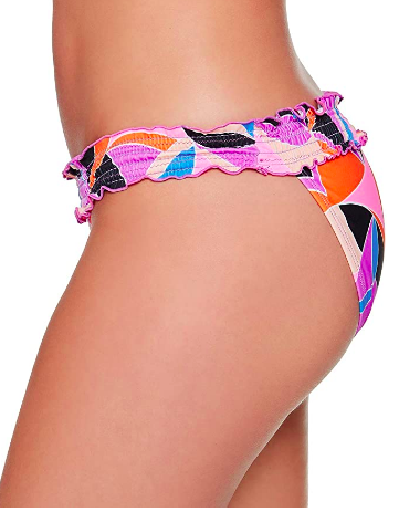Salt + Cove Juniors' Kaleidescope Smocked Bikini Bottoms  Multicolor Size XS