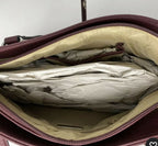 Giani Bernini Pebble Vegan Leather Tote Bag  Color Wine