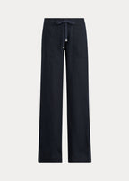 Lauren Ralph Lauren Plus-Size Linen Wide-Leg Pants  Color Lauren Navy Size 22W
