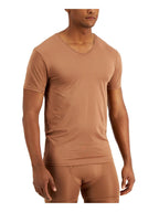 ALFANI Men's Air Mesh Undershirt  Brown Size L